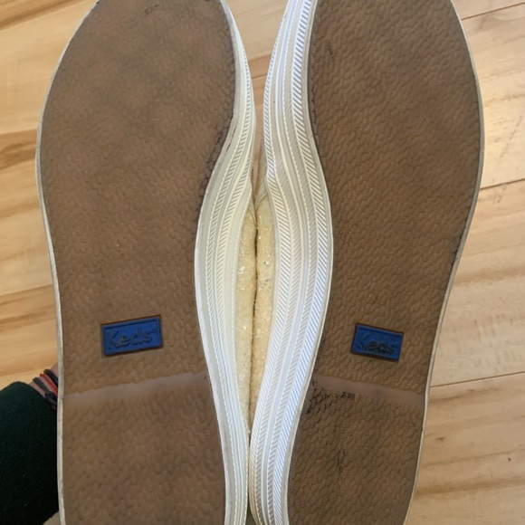 KATE SPADE GLITTER WEDDING SNEAKERS - size 10 - Picture 3 of 3